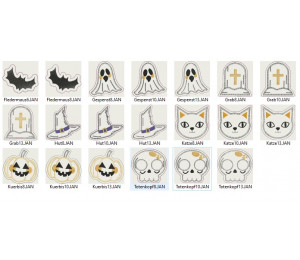 Stickdatei ITH - Halloween Stecker